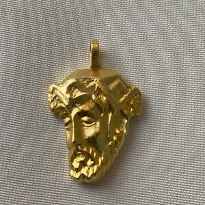 Face of Christ, gold plated